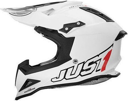 Casca Moto Enduro J12 Solid White