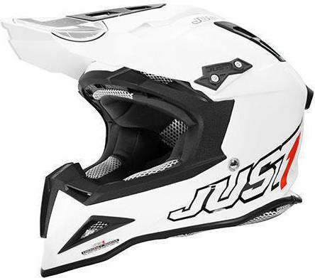 Casca Moto Enduro J12 Solid White
