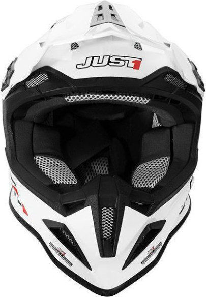 Casca Moto Enduro J12 Solid White
