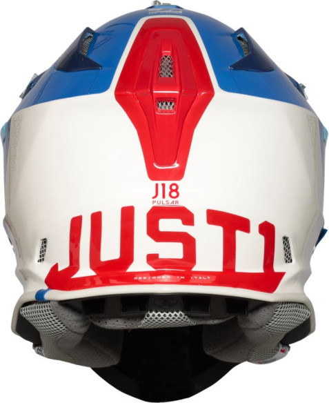 Casca Moto Enduro J18 Pulsar Blue/Red/White