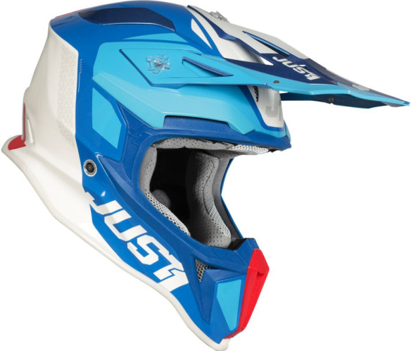 Casca Moto Enduro J18 Pulsar Blue/Red/White