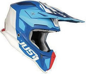 Casca Moto Enduro J18 Pulsar Blue/Red/White