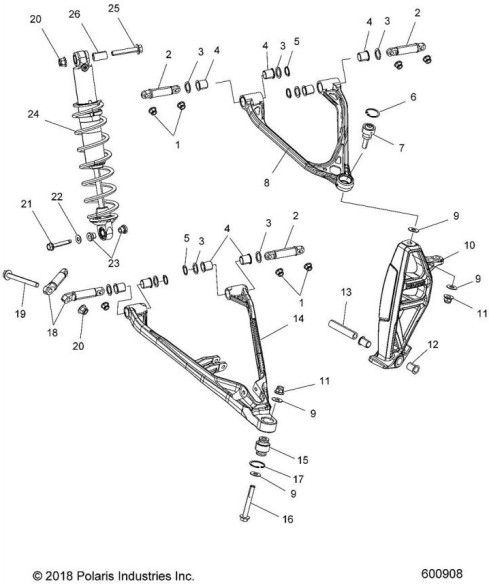 OEM Axys RMK Khaos Bascula Stanga 1824652-067