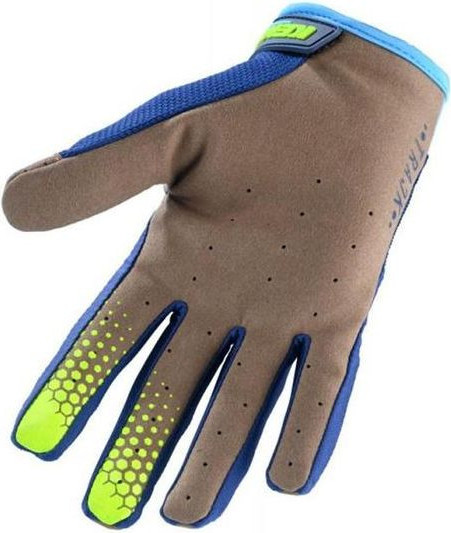Manusi Enduro Copii Track Cyan/Neon Yellow