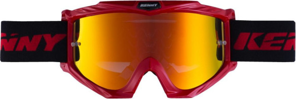 Ochelari Enduro Track Neon Yellow Red Mirror Lens