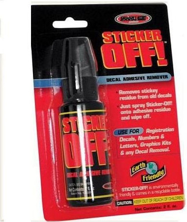 Spray sticker Off