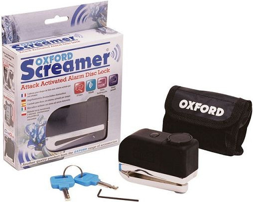 Screamer disc alarm lock - chrome