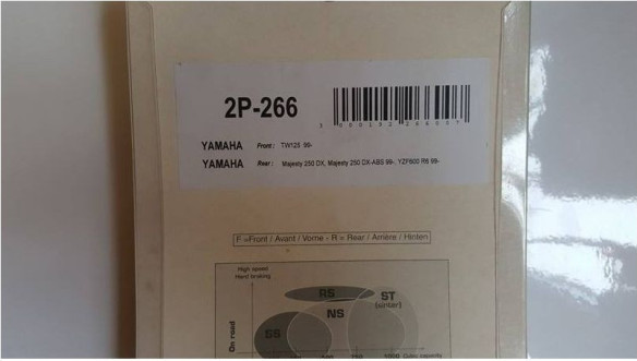 LICHIDARE STOC Placute Frana Semi Metalice Yamaha 2P-266
