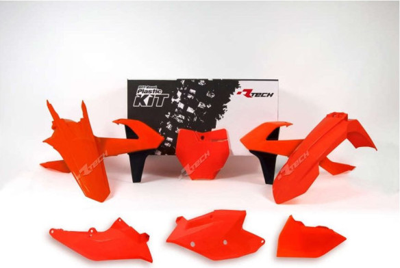 Kit Plastice KTM EXC 17-23' Portocaliu Neon