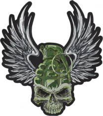 Abtibild Patch Grenade Skull LG