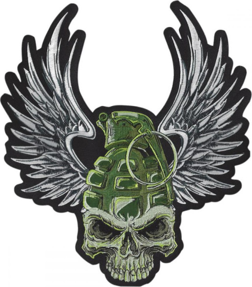 Abtibild Patch Grenade Skull LG