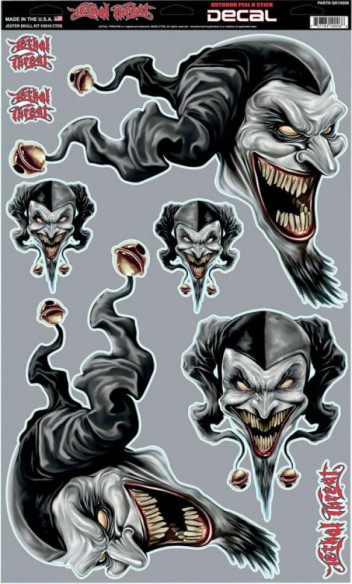 Abtibild Decal Jester Skull KT