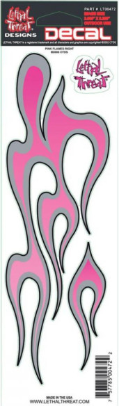 Abtibild Decal Pink Flames Right