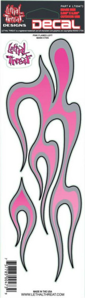 Abtibild Decal Pink Flames Left