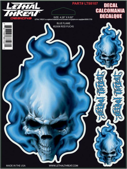 Abtibild Decal Blue Flame