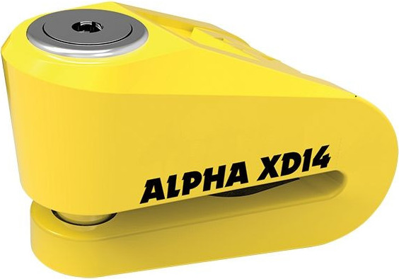 Alpha xd14 stainless disc lock (14mm pin) yellow