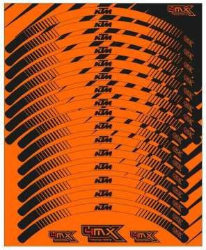 Sticker Janta Fata/Spate Neon Orange