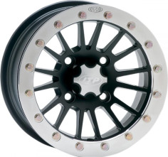 JANTA SEVERE DUTY SINGLE BEADLOCK 14x7 BOLT PATTERN 4/115 OFFSET 5+2 MATTE BLACK/POLISHED RING