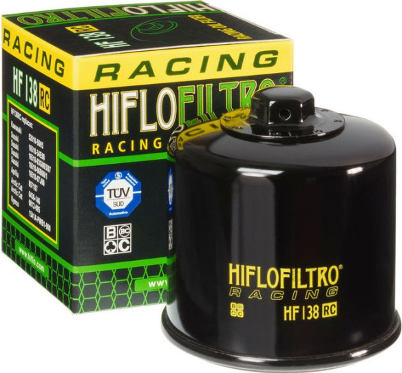 Filtru Ulei Racing With Nut Glossy Black HF138rc