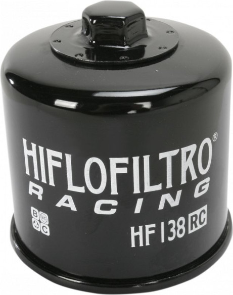 Filtru Ulei Racing With Nut Glossy Black HF138rc