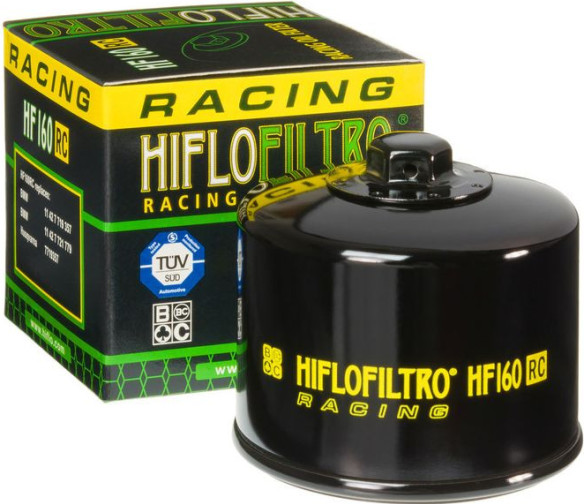 Filtru Ulei Racing With Nut Glossy Black HF160rc