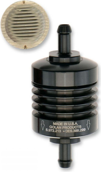 Peak Flow Mini FILTRU BENZINA 5/16 Negru