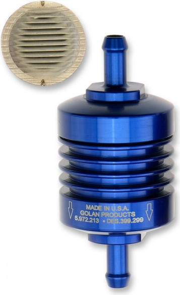 Peak Flow Mini FILTRU BENZINA 5/16 Albastru