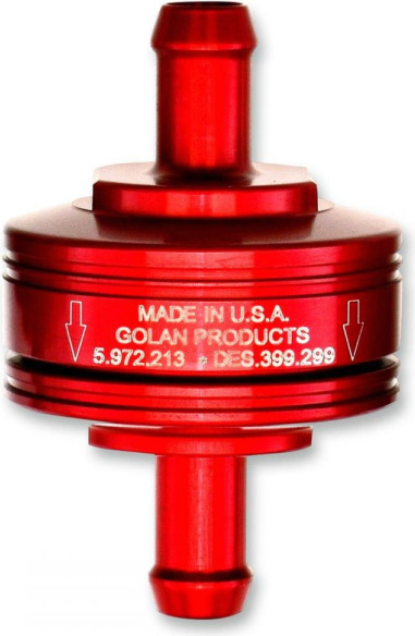 Peak Flow Mini FILTRU BENZINA 5/16 Super Mini Rosu