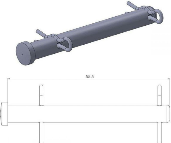 Pin (Cui de schimb ) Placute Frana - 213024