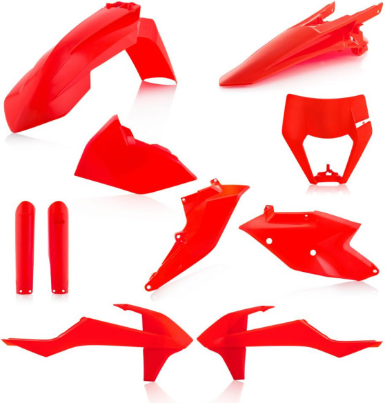Kit Plastice Complet AC KTM EXC-EXCF Orange Fluo 2017-2019