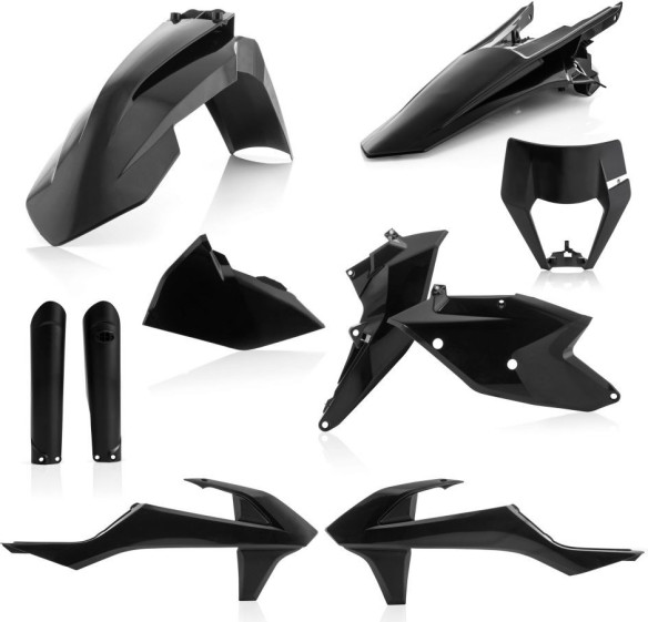 Kit Plastice AC KTM EXC-EXCF Black 2017-2019 Fara Masca Far