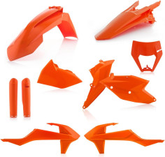 Kit Plastice AC KTM EXC/EXCF 2017-2020 Portocaliu 016 Cu Masca Far