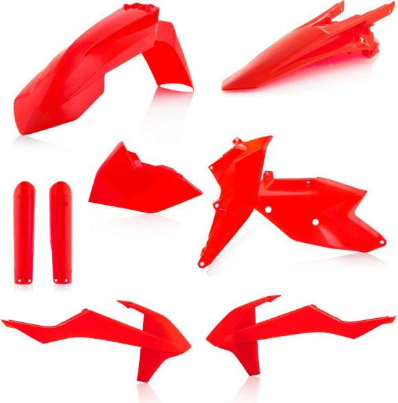 Kit Plastice AC KTM EXC/EXCF 2017-2019 Portocaliu Fluo Fara Placa Far