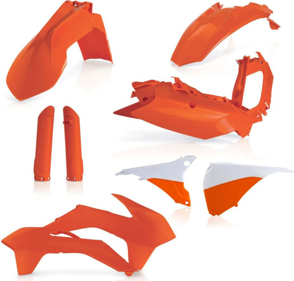 Kit Plastice AC KTM EXC/EXCF 2016 Portocaliu Fara Placa Far