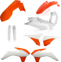 Kit Plastice AC KTM EXC/EXCF 2016 Alb/Portocaliu 016 Fara Placa Far