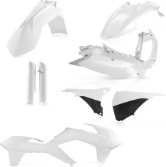 Kit Plastice AC KTM EXC/EXCF 2014-2015 Alb Fara Placa Far