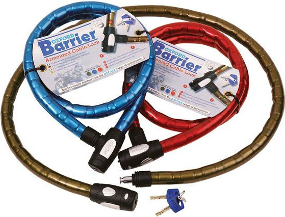 BARRIER AMOURED CABLE LOCK - BLUE