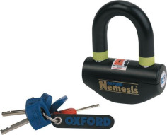 NEMESIS DISC LOCK AND PADLOCK - BLACK