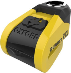 QUARTZ ALARM XA6 DISC LOCK (6mm PIN) YELLOW/BLACK