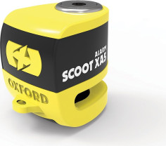 SCOOT XA5 ALARM DISC LOCK (5.5mm PIN) YELLOW/BLACK -