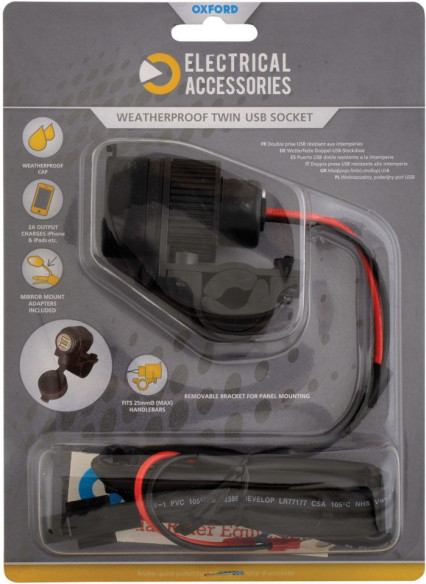 USB 5V 2AMP DUAL SOCKET & FUSED LOOM
