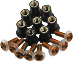 Suruburi pentru parbriz moto - Negru