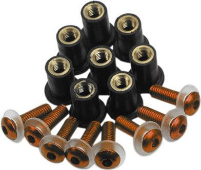 Suruburi pentru parbriz moto - Negru
