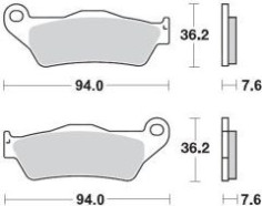 Placute Frana Racing Gp Sinderpro Offroad 093012