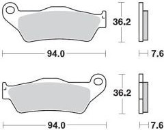 Placute Frana Racing Gp Sinderpro Offroad 093012