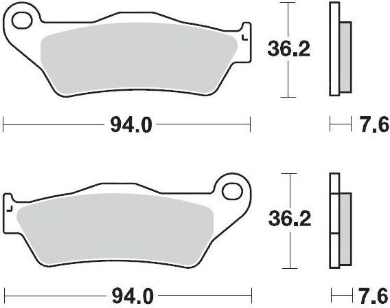 Placute Frana Racing Gp Sinderpro Offroad 093012