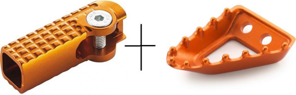 Set KTM Varf Pedala Frana Orange+Varf Pedala Schimbator EXC/SX Orange
