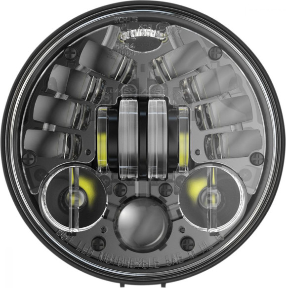 Far LED Hdlight Adap2 Ped Bk 5.75