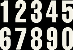 Start numbers KTM