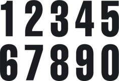 Start numbers KTM